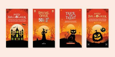 Halloween spaventoso cartone animato illustrazione. Halloween grafico design vettore