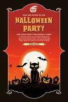 Halloween spaventoso cartone animato illustrazione. Halloween grafico design vettore