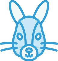 illustrazione del disegno dell'icona di vettore del coniglietto