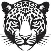 grazioso energia nero leopardo icona nel vettore ferocemente raffinato nero vettore leopardo logo design