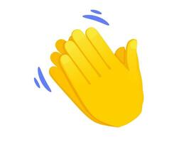 battimani mani icona. mano gesto emoji vettore illustrazione.