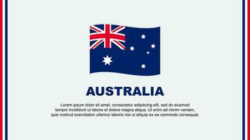 Australia bandiera astratto sfondo design modello. Australia indipendenza giorno bandiera sociale media vettore illustrazione. Australia cartone animato