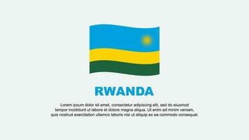 Ruanda bandiera astratto sfondo design modello. Ruanda indipendenza giorno bandiera sociale media vettore illustrazione. Ruanda sfondo