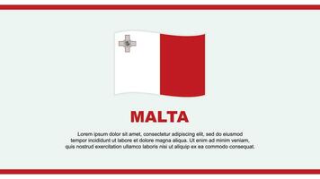 Malta bandiera astratto sfondo design modello. Malta indipendenza giorno bandiera sociale media vettore illustrazione. Malta design