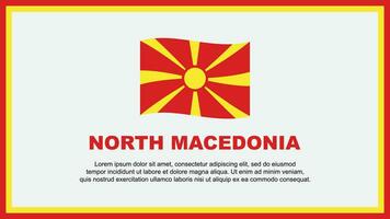 nord macedonia bandiera astratto sfondo design modello. nord macedonia indipendenza giorno bandiera sociale media vettore illustrazione. nord macedonia bandiera