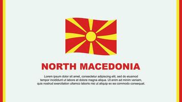 nord macedonia bandiera astratto sfondo design modello. nord macedonia indipendenza giorno bandiera sociale media vettore illustrazione. nord macedonia cartone animato