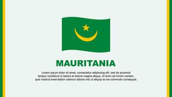 mauritania bandiera astratto sfondo design modello. mauritania indipendenza giorno bandiera sociale media vettore illustrazione. cartone animato