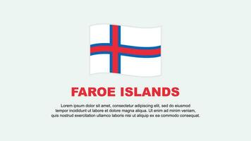 Faroe isole bandiera astratto sfondo design modello. Faroe isole indipendenza giorno bandiera sociale media vettore illustrazione. Faroe isole sfondo