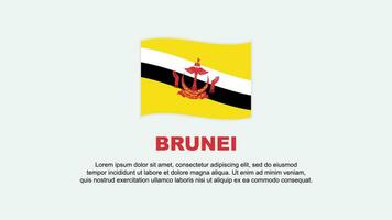 brunei bandiera astratto sfondo design modello. brunei indipendenza giorno bandiera sociale media vettore illustrazione. brunei sfondo