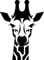 giraffa, minimalista e semplice silhouette - vettore illustrazione
