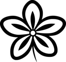 margherita - nero e bianca isolato icona - vettore illustrazione