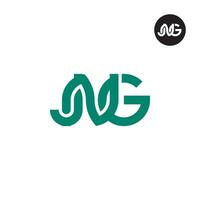 lettera jng monogramma logo design vettore