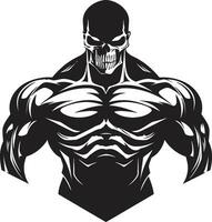 calamaio estetica vettore bodybuilder sogni estetico ascesa monocromatico fitness vettore