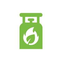 biogas Conservazione icona. ecologico, ambientale, e alternativa energia simbolo vettore