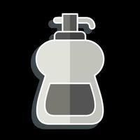 icona liquido sapone. relazionato per pulizia simbolo. lucido stile. semplice design modificabile. semplice illustrazione vettore