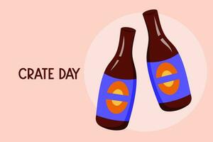 gabbia giorno nazionale celebrazione nel Canada. birra bottiglie vettore