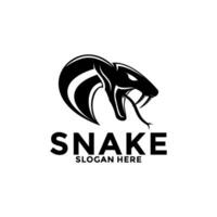 serpente testa logo vettore icona design modello