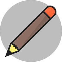 matita tondo cerchio multi colore vettore