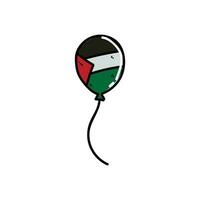 Palloncino gratuito Palestina vettore design illustrazione per manifesto