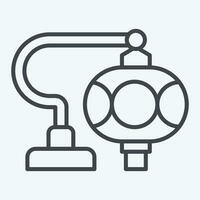 icona Turco bicchiere lampade. relazionato per tacchino simbolo. linea stile. semplice design modificabile. semplice illustrazione vettore