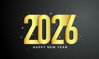2026 contento nuovo anno sfondo design. vettore