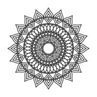 circolare modelli formatura mandala per henné, mehndi, tatuaggi, decorazioni. decorativo ornamento nel orientale stile. vettore illustrazione.