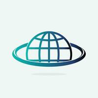 vettore logo globale