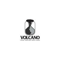 vulcano logo vettore