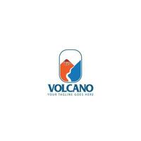 vulcano logo vettore