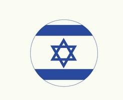 Israele bandiera emblema simbolo mezzo est nazione icona vettore illustrazione astratto design elemento