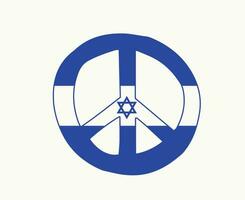 Israele simbolo pace bandiera emblema nazionale Europa astratto vettore illustrazione design