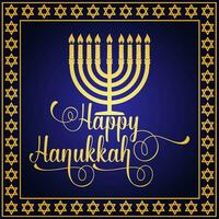 contento hanukkah saluto carta. tipografia design. vettore