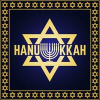 contento hanukkah saluto carta. tipografia design. vettore