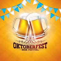 Illustrazione banner Oktoberfest vettore