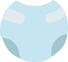 illustrazione vettoriale isolata biancheria intima blu del pannolino del bambino
