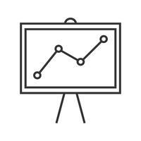 Icona di formazione linea nera Seo vettore