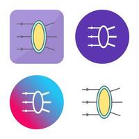 rifrazione vettore icona