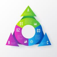 Infografica diagramm torta grafico modello vettore