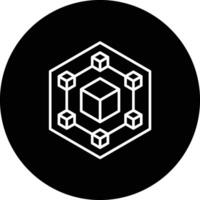 blockchain vettore icona