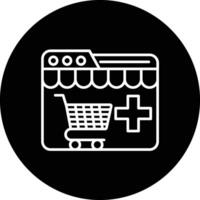 medico e-commerce vettore icona