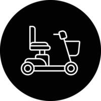 mobilità scooter vettore icona