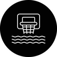 acqua pallacanestro vettore icona
