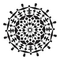 mandala ornamentale di illustrazione meditativa astratta hennè design vettore