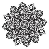 mandala ornamentale di illustrazione meditativa astratta hennè design vettore