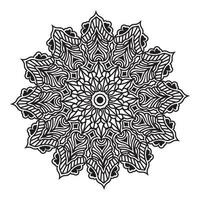 mandala ornamentale di illustrazione meditativa astratta hennè design vettore