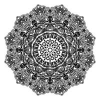 mandala ornamentale di illustrazione meditativa astratta hennè design vettore