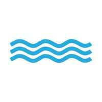 acqua onda logo vettore e simbolo modello