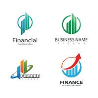 attività commerciale finanza logo modello vettore