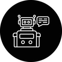 chatbot vettore icona