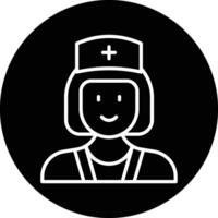 infermiera femmina vettore icona